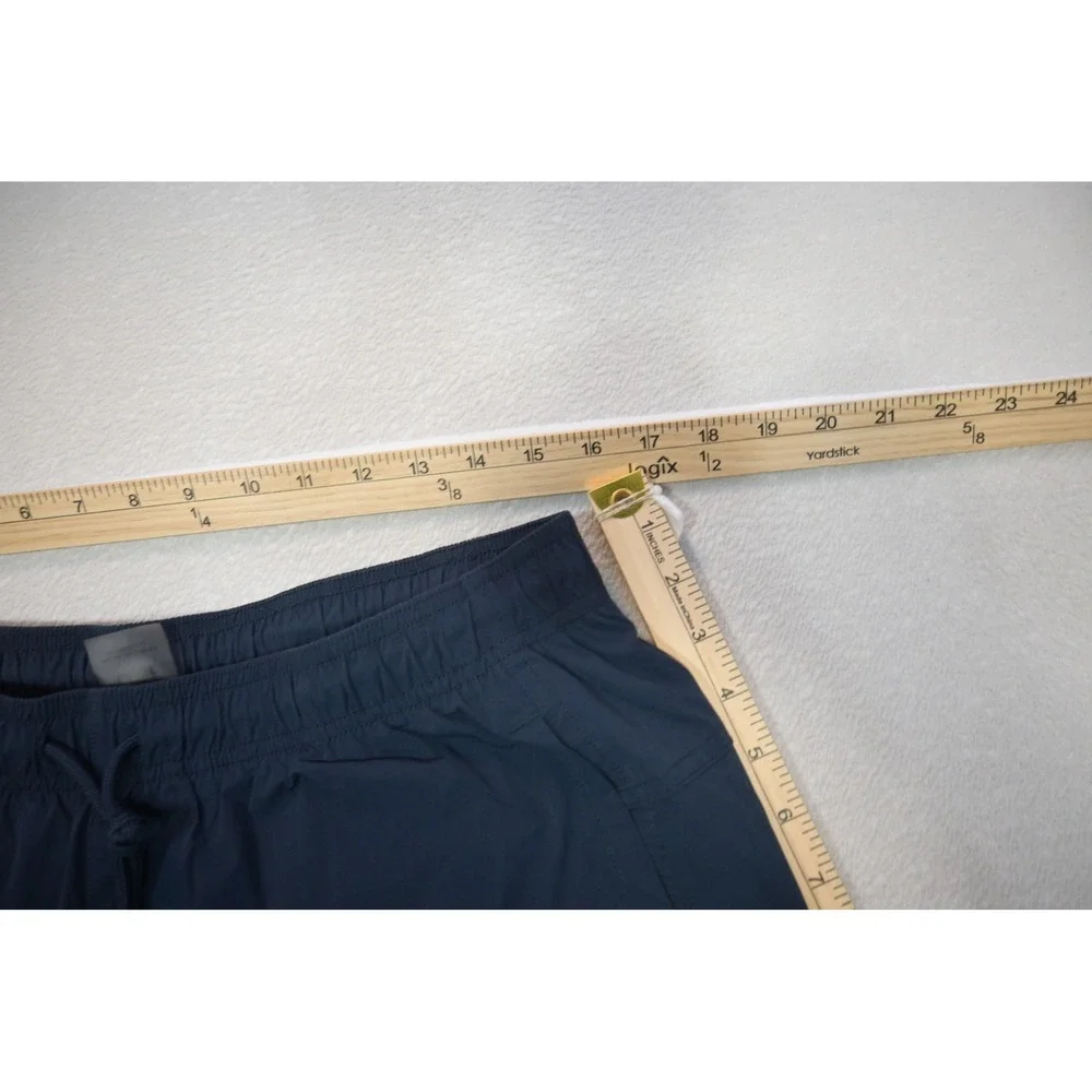 VRST Athletic Gym Shorts Men Large Navy Blue Drawstring Mesh Lined Excellent